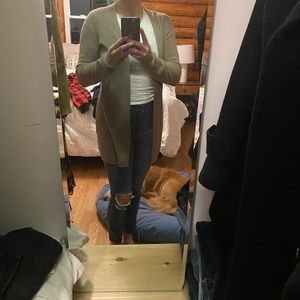 Tan sweater cover up